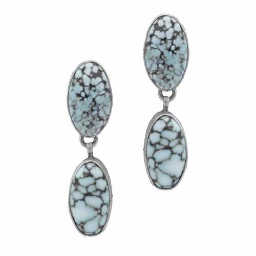 2 Stone Turquoise Earrings GZ NW 5652