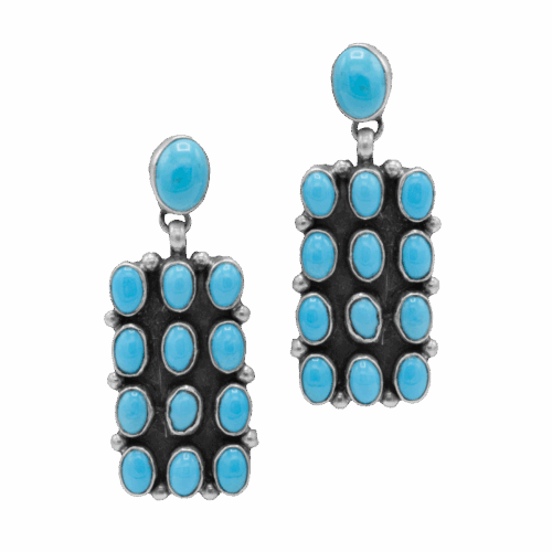 Multi-stone Turquoise Earrings GZ NW 5662