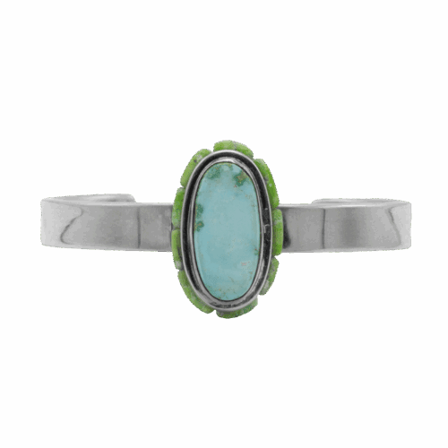 Inlay Turquoise Cuff Bracelet GZ NW 5669