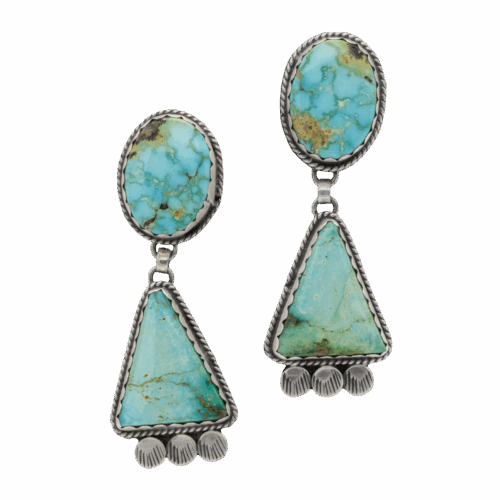 2 Stone Turquoise Earrings GZ NW 5649