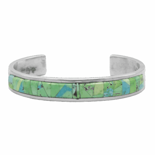 Inlay Carico Lake Turquoise Cuff Bracelet GZ NW 5667