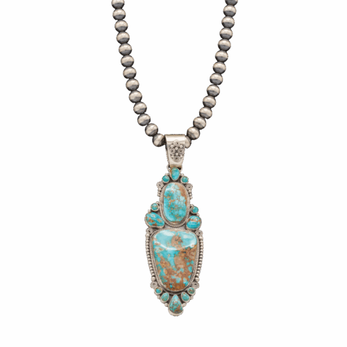 Royston Turquoise Pendant and Earring Set GZ NW 5585