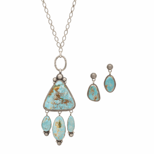 Royston Turquoise Necklace Set GZ NW 5583