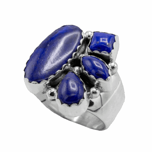 4 Stone Lapis Ring GZ NW 5637