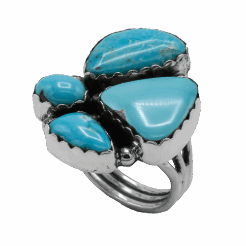 4 Stone Royston Turquoise Ring GZ NW 5627
