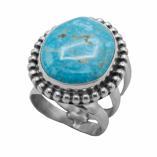1 Stone Bluebird Turquoise Ring GZ NW 5641