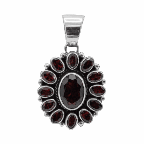 Faceted Garnet Pendant GZ NW 5782