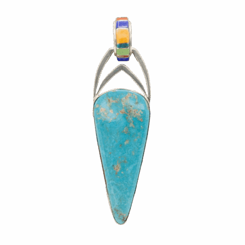 Inlay Turquoise Mix Pendant GZ NW 5764