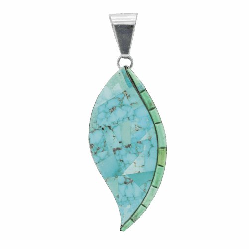 Inlay Carico Turquoise Pendant GZ NW 5765