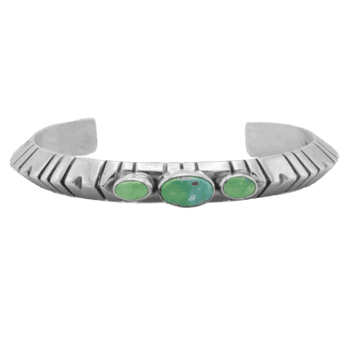 3 Stone Turquoise Cuff Bracelet GZ NW 5800
