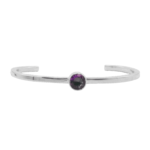 1 Stone Mystic Fire Topaz Cuff Bracelet GZ NW 5738