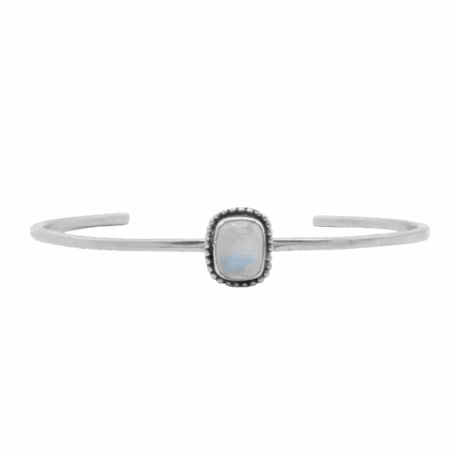1 Stone Moonstone Cuff Bracelet GZ NW 5736