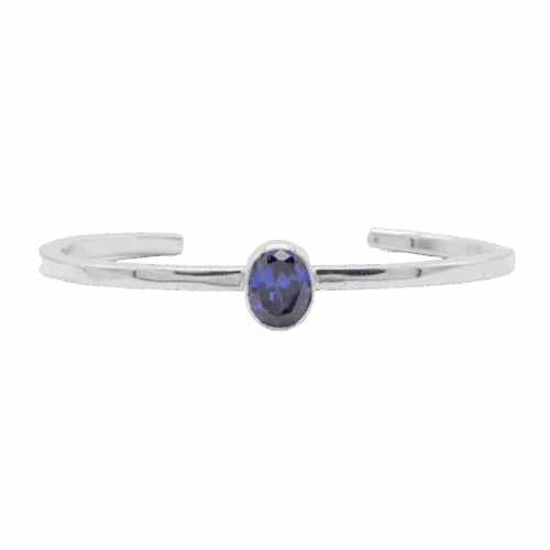 1 Stone Tanzanite Cuff Bracelet GZ NW 5733