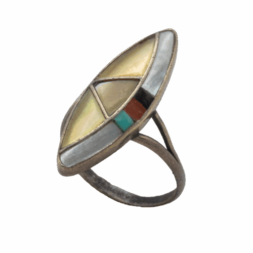 Vintage Inlay Ring GZ NW 5706