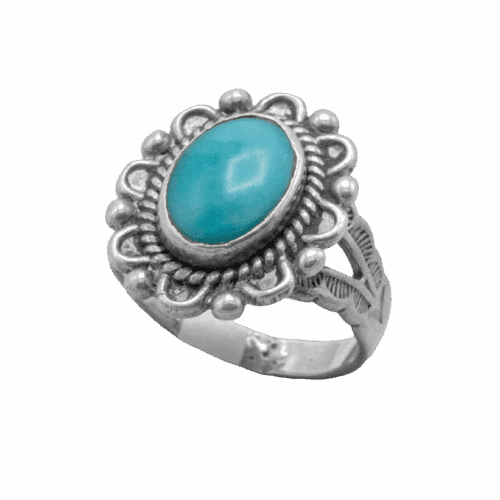 Vintage 1 Stone Turquoise Ring GZ NW 5702