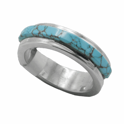 Inlay #8 Turquoise Ring GZ NW 5684