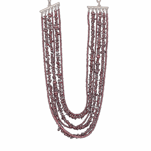 Multi-strand Garnet Necklace GZ NW 5747