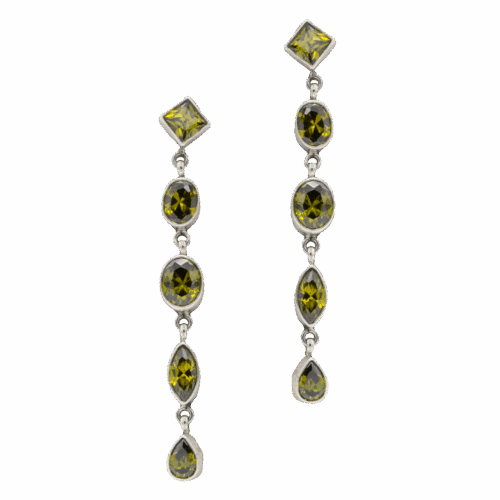 5 Stone Olivine Earrings GZ NW 5833