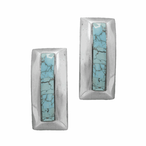 Inlay Dry Creek Turquoise Earrings GZ NW 5829