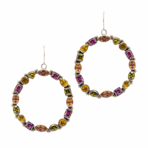 Multi-stone CZ Hoops GZ NW 5823