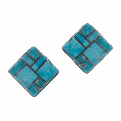 Inlay Sleeping Beauty Turquoise Earrings GZ NW 5868