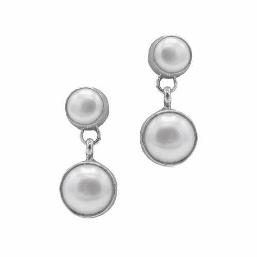 2 Stone Fresh Water Pearl Earrings GZ NW 5928