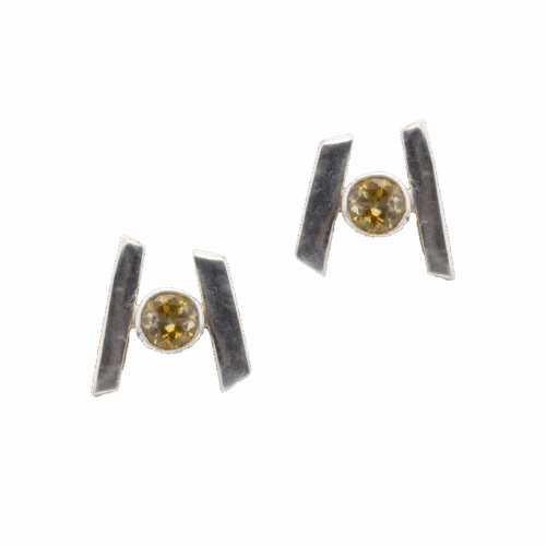 Sterling Silver and Citrine Earrings GZ NW 5899