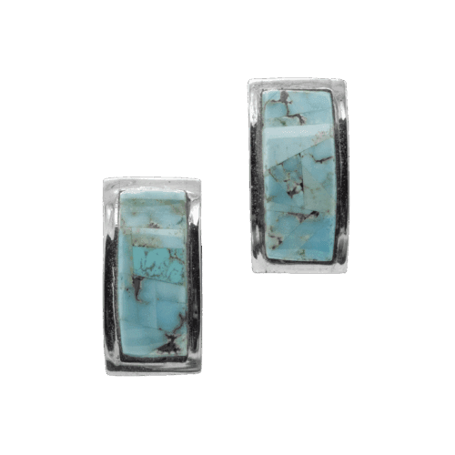 Inlay Dry Creek Turquoise Earrings GZ NW 5869