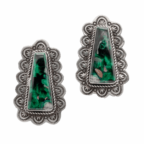 Azurite & Malachite Earrings GZ NW 5891