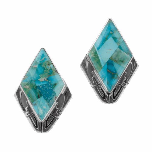 Inlay Candelaria Turquoise Earrings GZ NW 5866