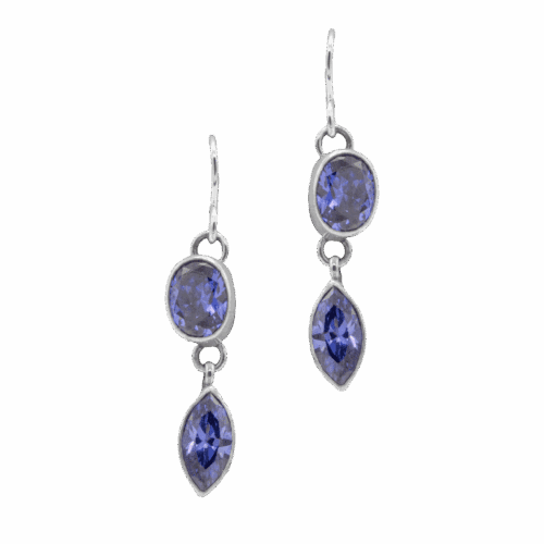 2 Stone Tanzanite Earrings GZ NW 5861