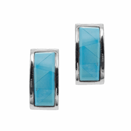 Inlay Sleeping Beauty Turquoise Earrings GZ NW 5837