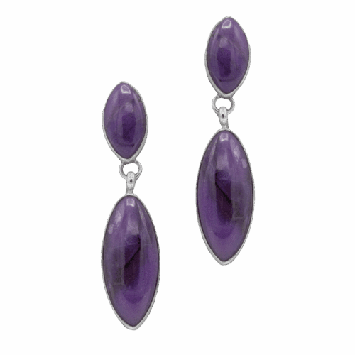 2 Stone Sugilite Earrings GZ NW 5845