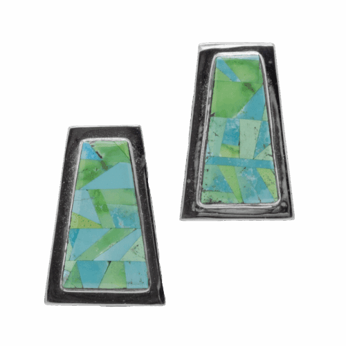 Inlay Carico Lake Turquoise Earrings GZ NW 5834